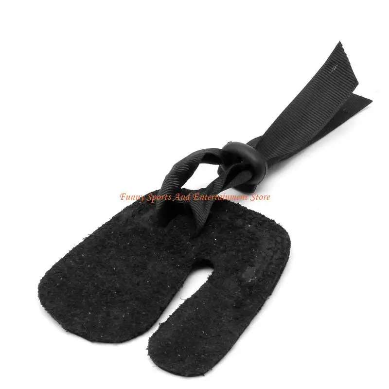 C4DE جلد البقر ثلاثة أصابع تبويب الحرس حامي قفاز الرماية الرماية الصيد القوس