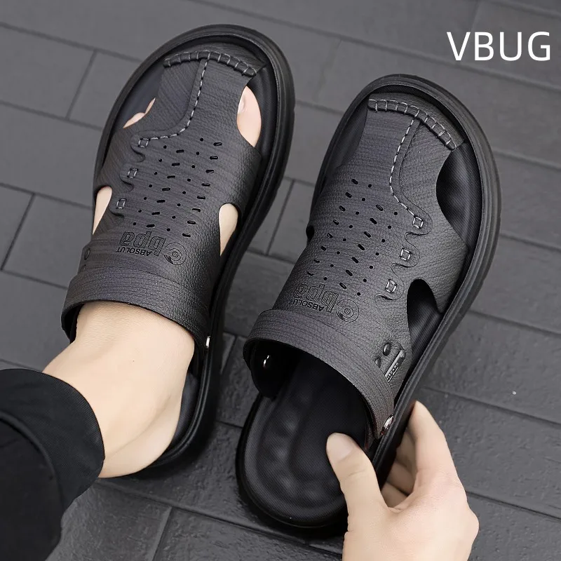 Men\'s Summer Sandals Breathable Platform Trendy All-match Casual Outdoor Round Toe Non-slip Water Proof Sandals Summer Main