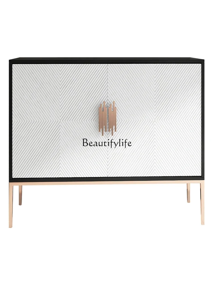 

LJY*Dining room dining side cabinet light luxury post-modern entrance living room partition entry door shoe cabinet large capaci