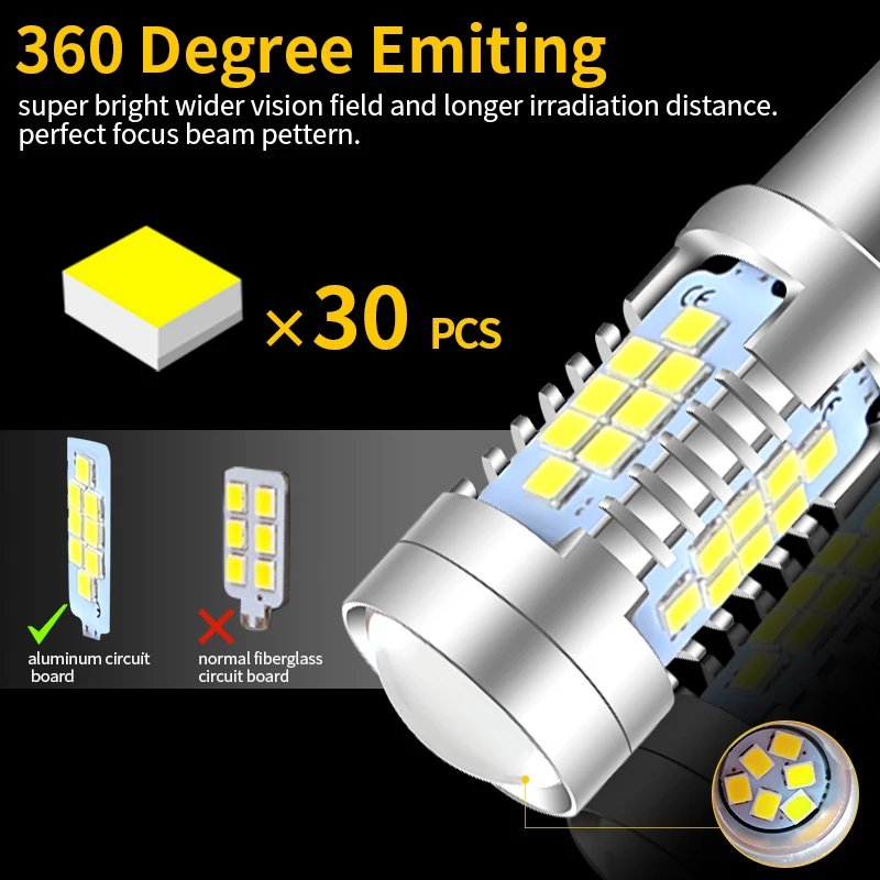 LED Daytime Running Luz, Lâmpadas DRL para 2015-Up Jeep Renegade, 12V, 1157 LED, P21, 5W, BAY15D, Canbus 6000K, Lâmpadas Xenon Branco, 2pcs