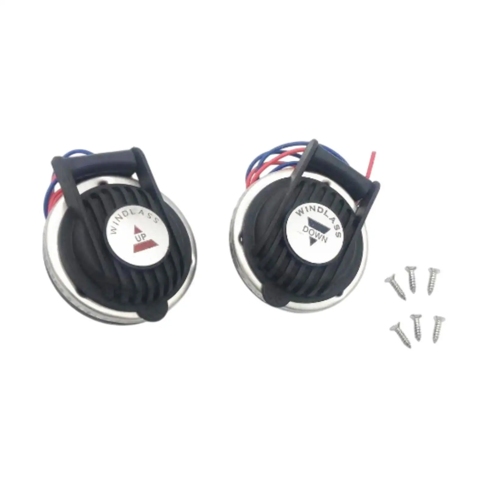 2x Boat Marine Windlass Foot Switch High Performance with Screw 12/24V Black