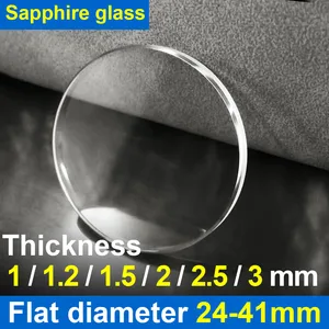 Glasglas Grosso Plan 1.0/1.2/1,5/2,0/2,5/3,0 mm, Durchmesser 24 - 41 mm Teile transparenter Mineralglasuhr 6 Hauptverkaufsglas -Swatch Uhr - №4