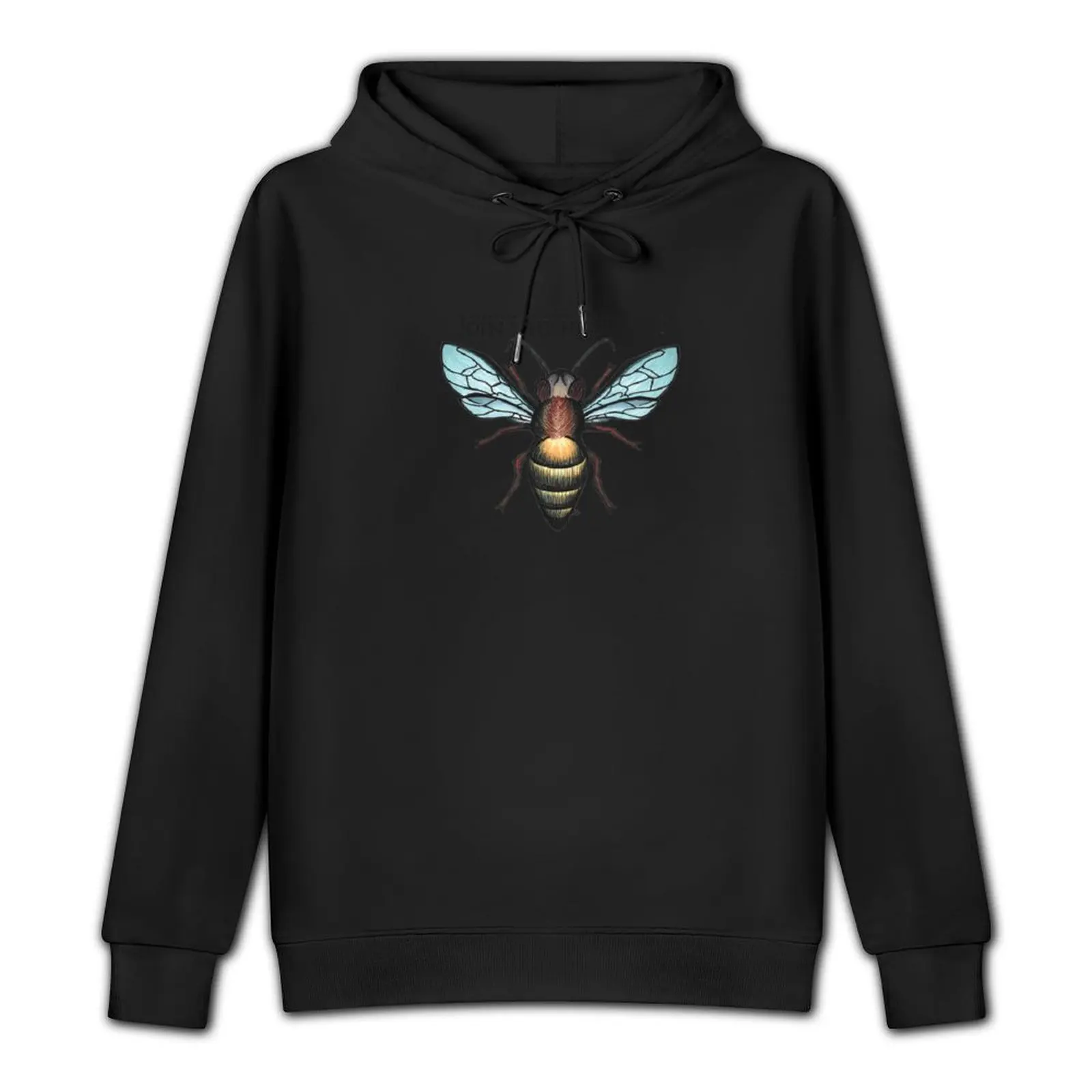 Honey Bee - Join The Hive Mind Pullover Hoodie anime clothing graphic t shirts men men's hoodies