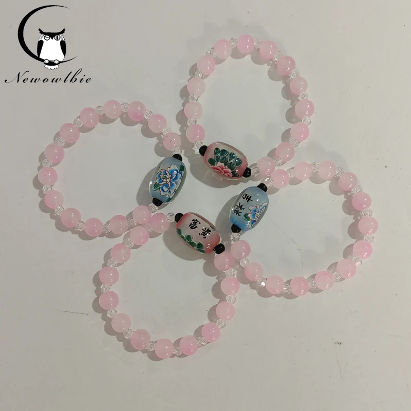 

Crystal bracelet, hand drawn illustrations,Randomly send colors, beautiful and distinctive,afraid of water