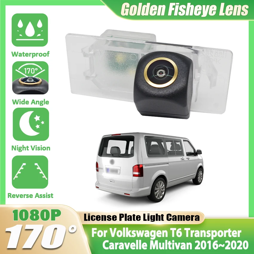 

Fisheye Rear View Camera For Volkswagen For VW T6 Transporter Caravelle Multivan 2016 2017 2018 2019 2020 Waterproof High qualit