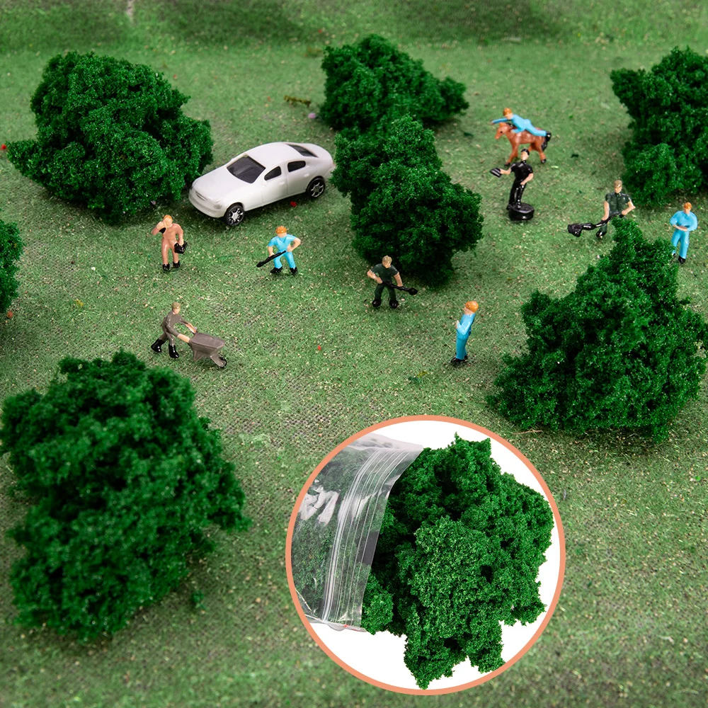 30G Simulation Tree Powder Materials DIY Micro Landscape Shrubs Bushes Sponge Plant Model For Military Platform Railway Scenery