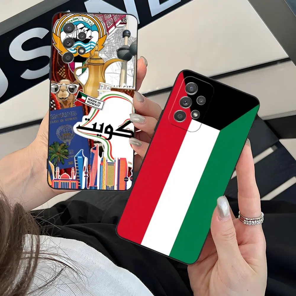 

Чехол для мобильного телефона с флагом Кувейта для Samsung Galaxy M55 54 42 35 34 33 32 23 22 15 14 13 12 F55 5G Цветной защитный чехол Pretty