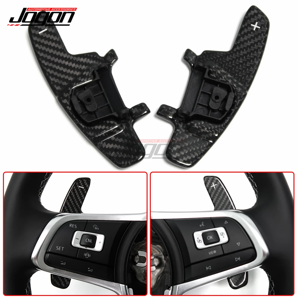 For VW PASSAT B8 206TSI R-LINE 16-2021 Jetta GLI 16-2019 Car Steering Wheel Shifter Paddle Cover For VW POLO 6C GTI 1.8T 15-2019