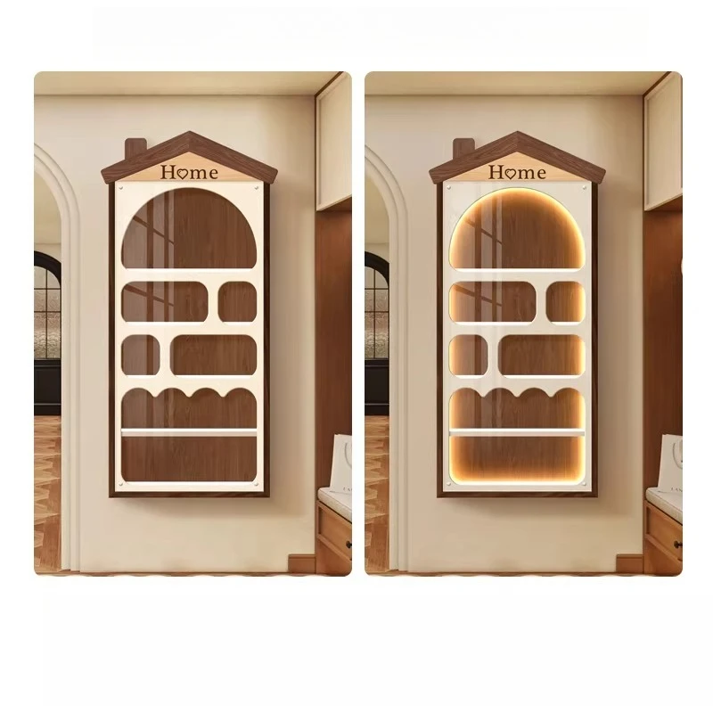 Figure storage display stand, decorative painting transparent dustproof acrylic storage cabinet