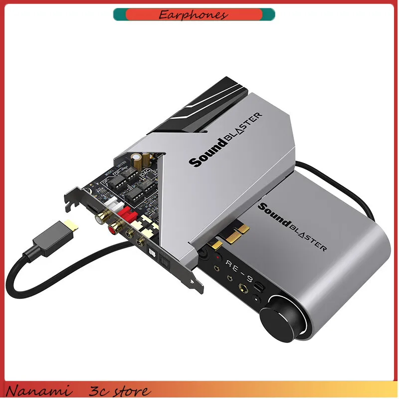 Creative Sound Blaster AE-9 Ultimate 32-bit / 384 KHz PCI-e Sound Card DAC  Xamp Discrete Headphone Bi-Amp Audio Control Module