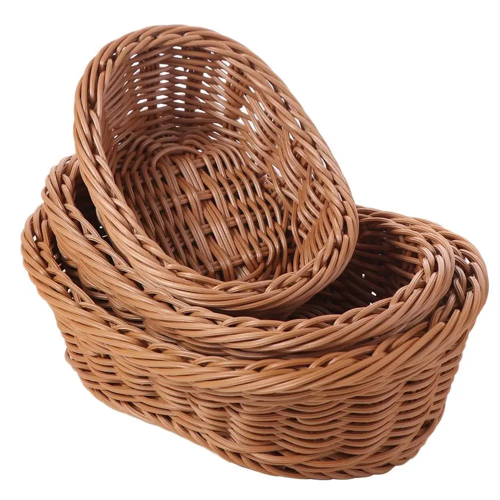 Home Organizer Plastic Fruit Tray Multi-Function Simple Storage Basket Large Capacity Creative Desktop Clutter Box Food Display