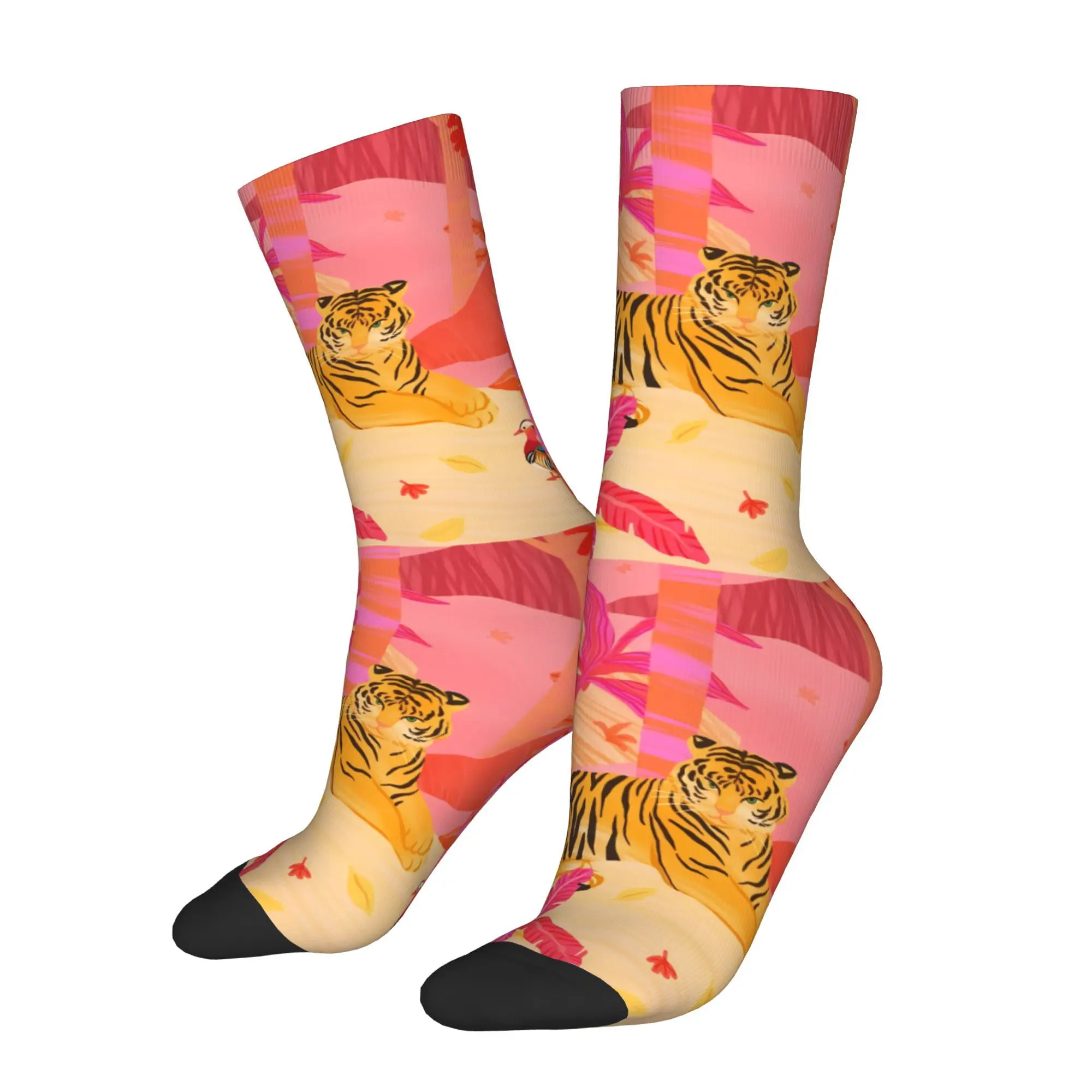 

Tiger Sock Printed Man Polyester Fashion