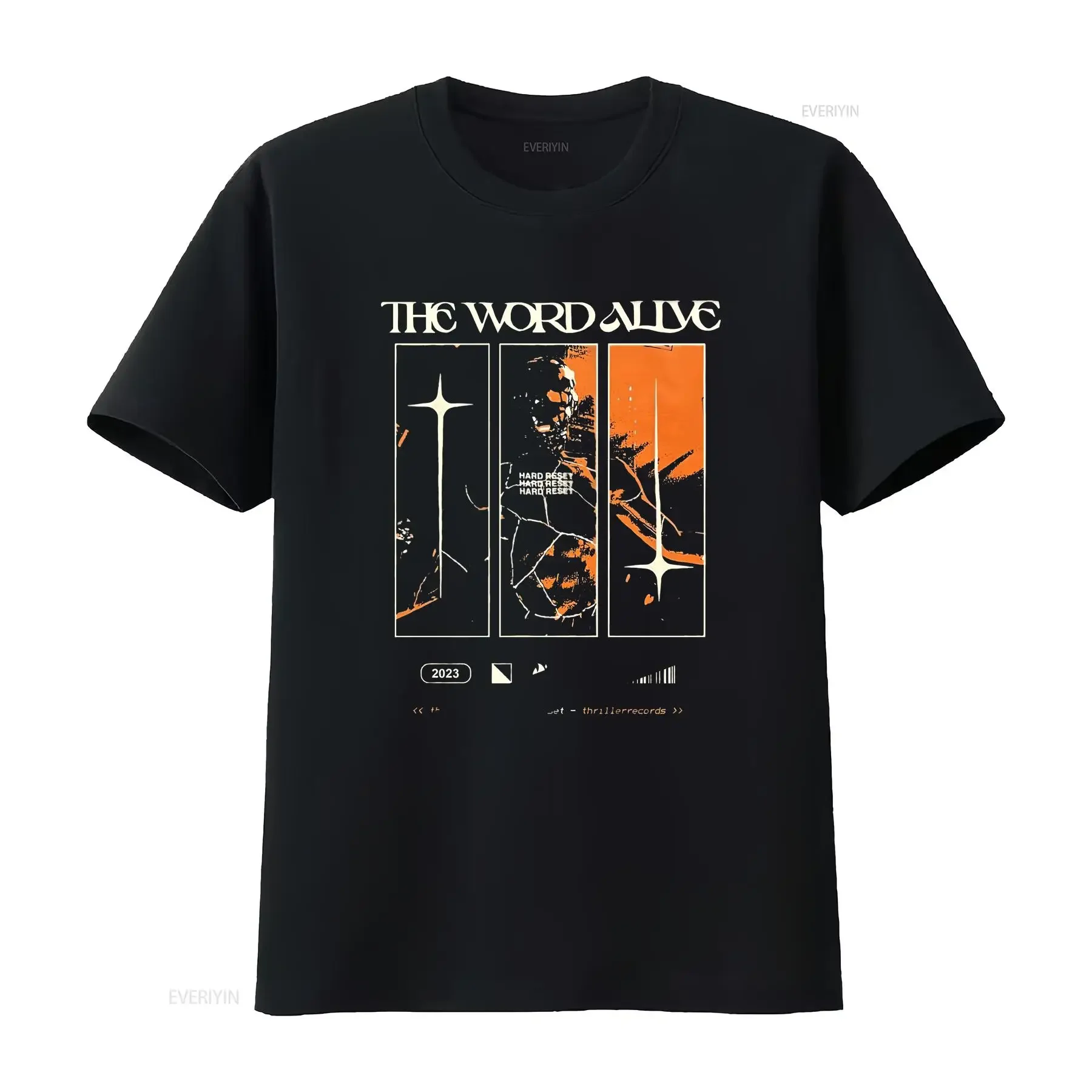 T-shirt The Word Alive Band, taille S, vintage, délavé, doux, pour un usage quotidien, unisexe, extensible, mode légèrement streetwear