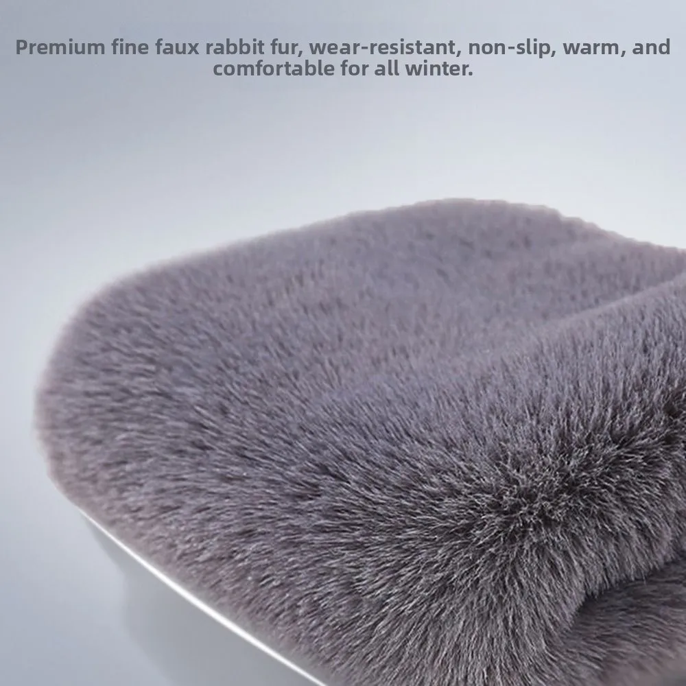 1Pair Universal Thickened Fur Knee Protector Warm Heat Storage Knee Pads Thermal Thick Velvet Kneepad Cold Leg