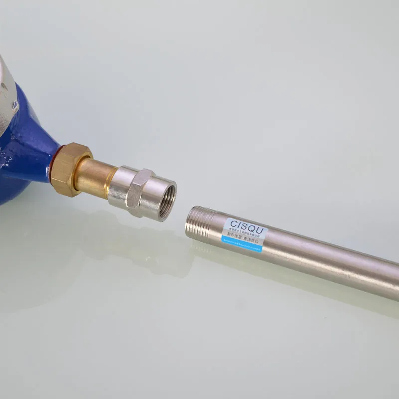 

316 Stainless Steel Seamless Male Thread Extension Tube 1/2"3/4"1" 10cm-50cm High Pressure Leak-proof Hose Pipe Fitting Adapter