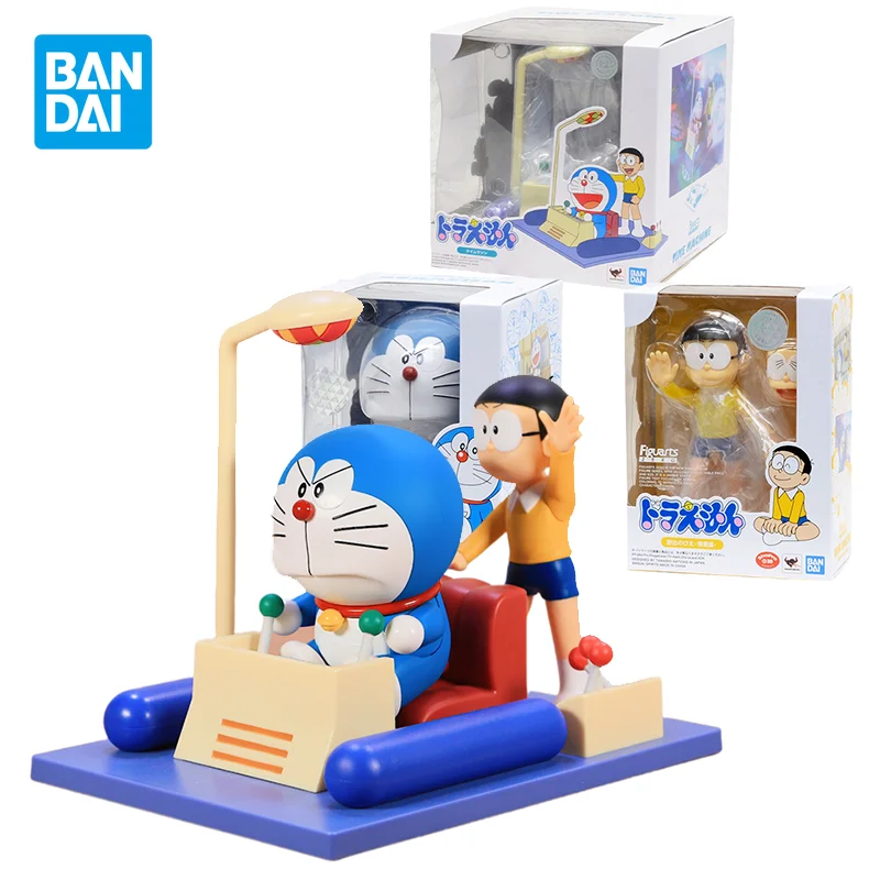 

Bandai Original Anime Figure Figuarts ZERO Doraemon Time Machine Action Figure Toys for Kids Gift Collectible Model Ornaments