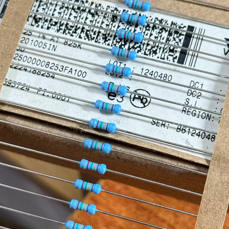 10-100pcs VR25000008253F VISHAY VR25 825K 1/4W 1% metal film resistor