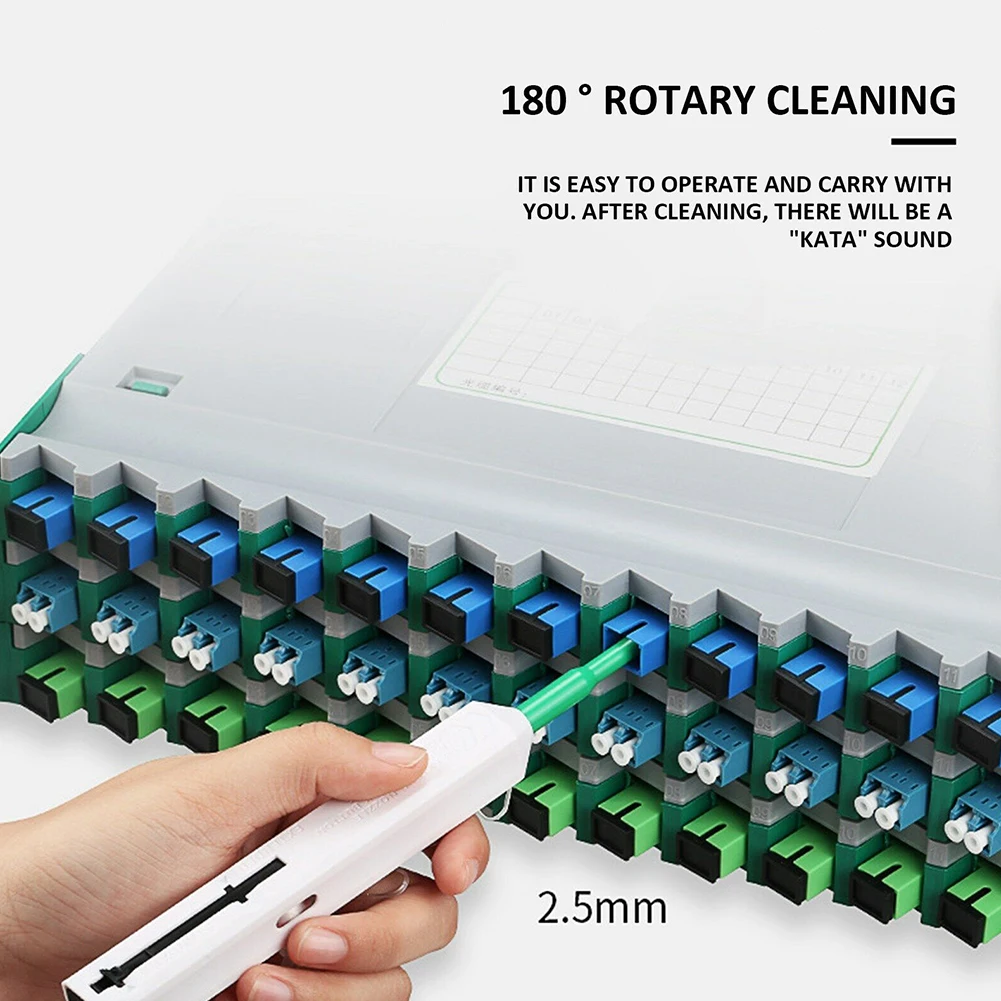 Optical Cleaning Pen with Microfiber Tip for SC ST FC E2000 2.5mm Single Use Design Provides Consistent Cleaning Performance