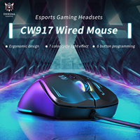 ONIKUMA CW917 Gaming Mouse 7-color RGB Cyclic Lighting 4-speed Driver Adjustable