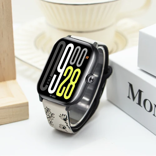 Imagen 2 del producto Correa de silicona grabada para Redmi Watch 6/5/4, banda deportiva suave con diente de león a la moda para MiBand 9Pro/8Pro, pulsera estampada, Correas