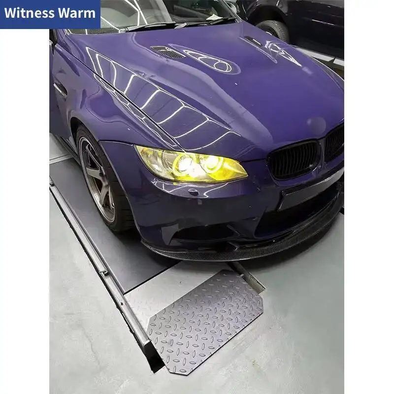 GT4 Style Front Shovel Carbon Fiber Car Front Lip Bumper Spoiler for BMW 3 Serise E92 E90 E93 M3 2005-2012 FRP Unpainted