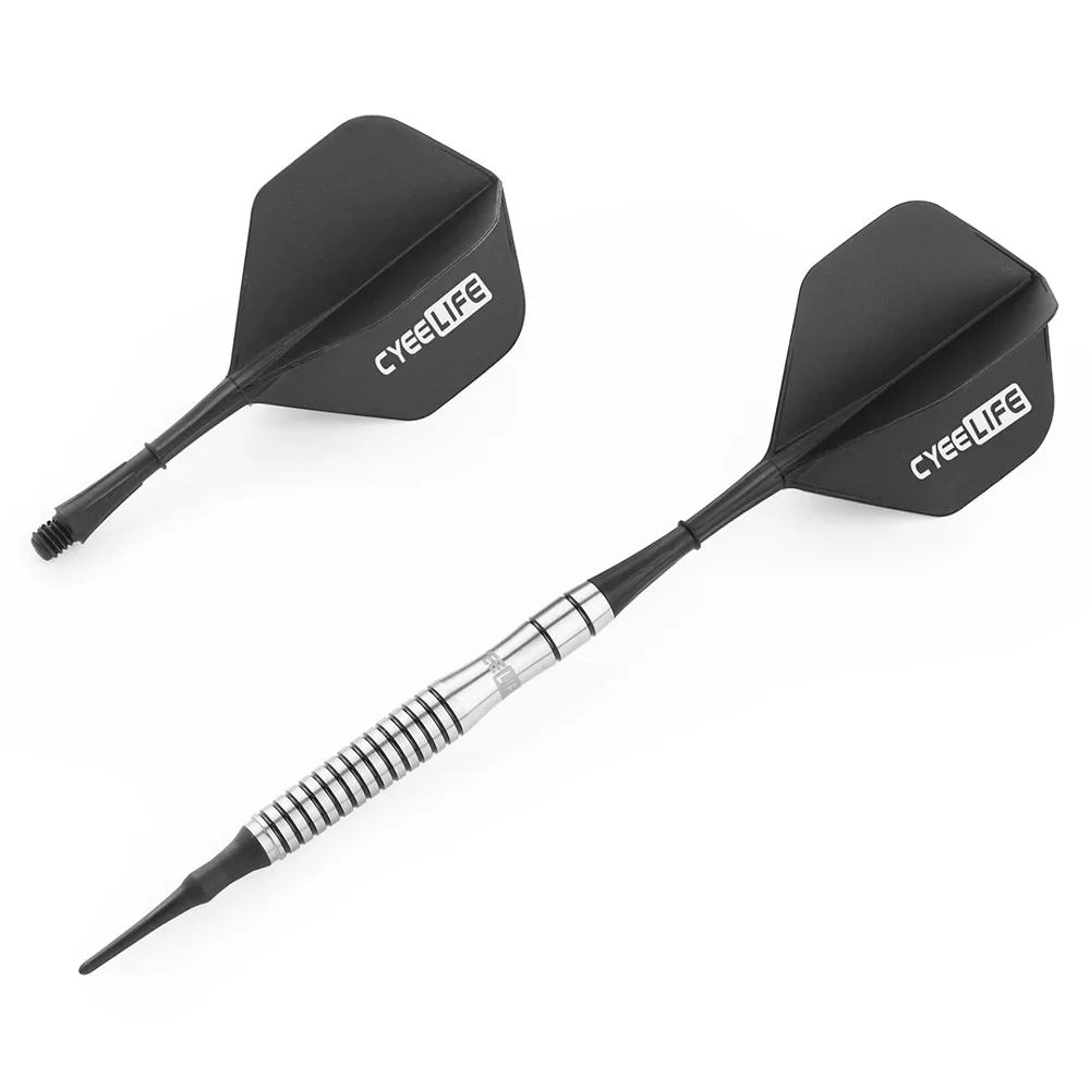 CyeeLife 6PCS Professional Dart Flights and Shafts 2BA Kit - Durable and Break-Resistant Accessories