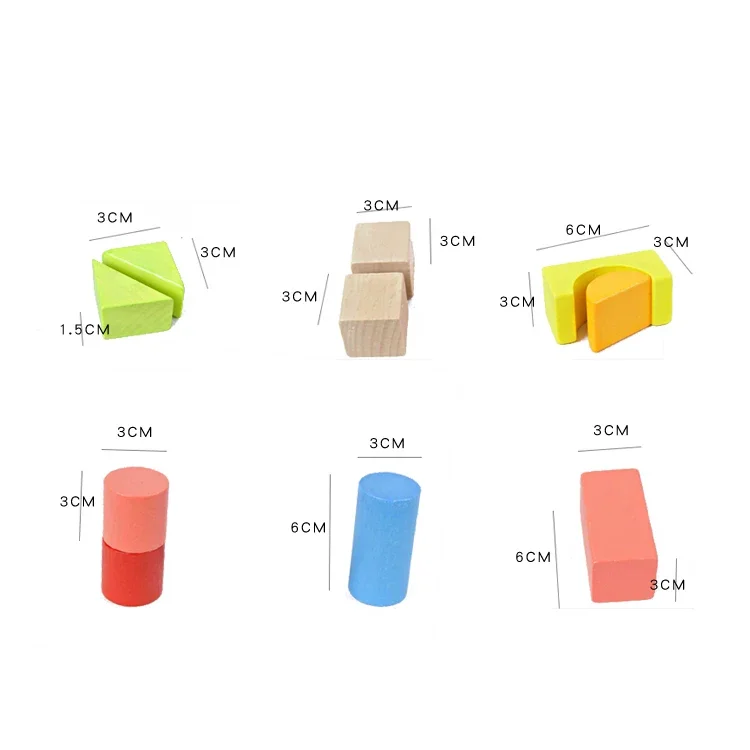 Large block 100 Pcs beech digital building blocks Wooden children educational toys baby early childhood educational toy