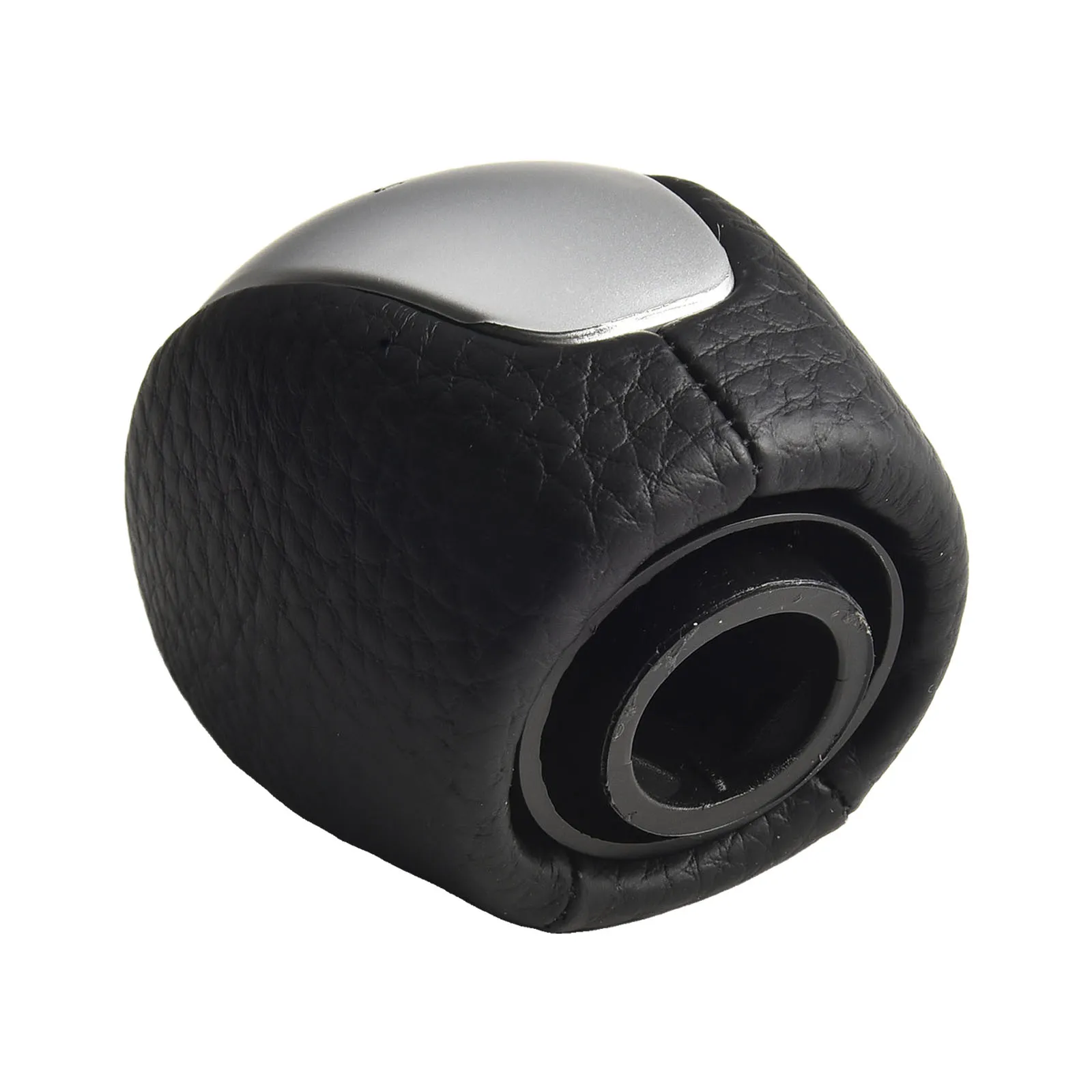 Color Black And Silver for laguna 3 Gear Knob for laguna III Shift Knob Stylish Design Black Leather Matte Silver Finish Smooth