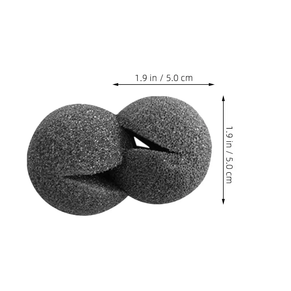 10Pcs Black Clown Sponge Nose Soft Comfortable for Cosplay Party Performing Clown Costume Nose Replacement Halloween Costumes