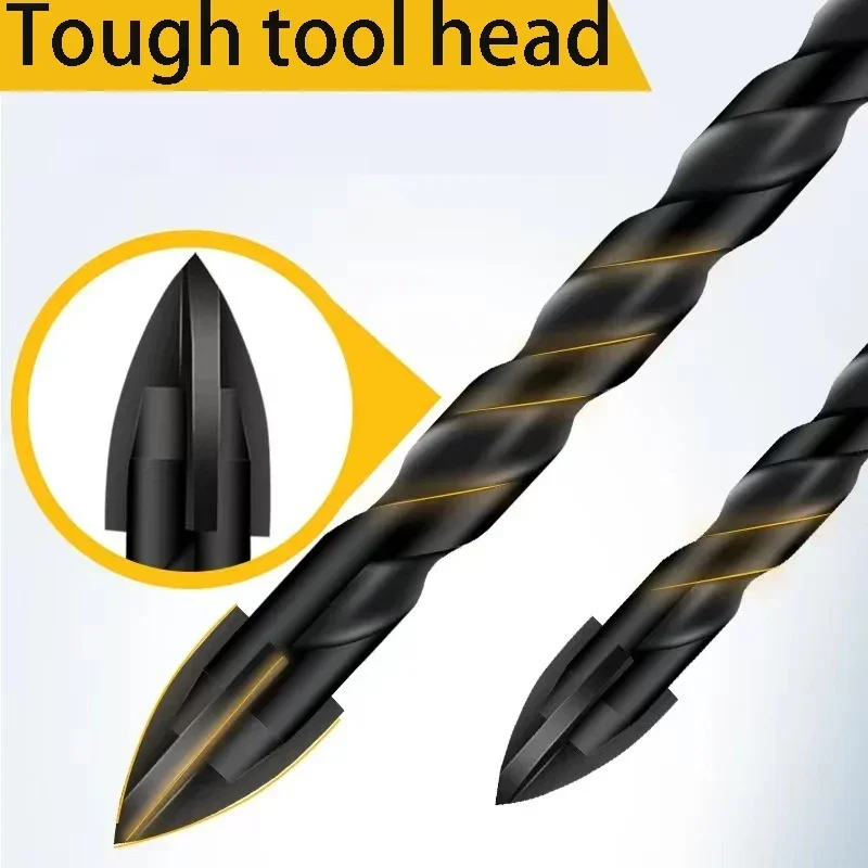 Imagem -03 - Cruz Hex Tile Drill Bit Grupo Vidro de Concreto da Telha Cerâmica Hard Alloy Triangle Drilling Bit Abridor de Furos Profissional mm mm mm 10 Pcs