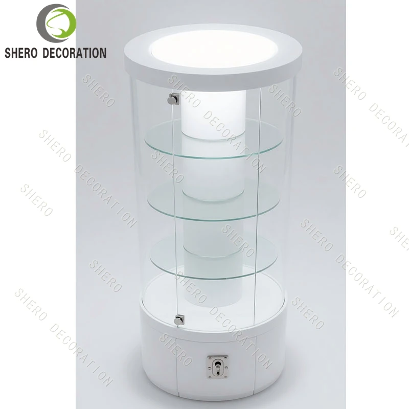 

Вращающаяся на 360 градусов акриловая витрина с LED-подсветкой для демонстрации товаров в магазинах и розничной торговле