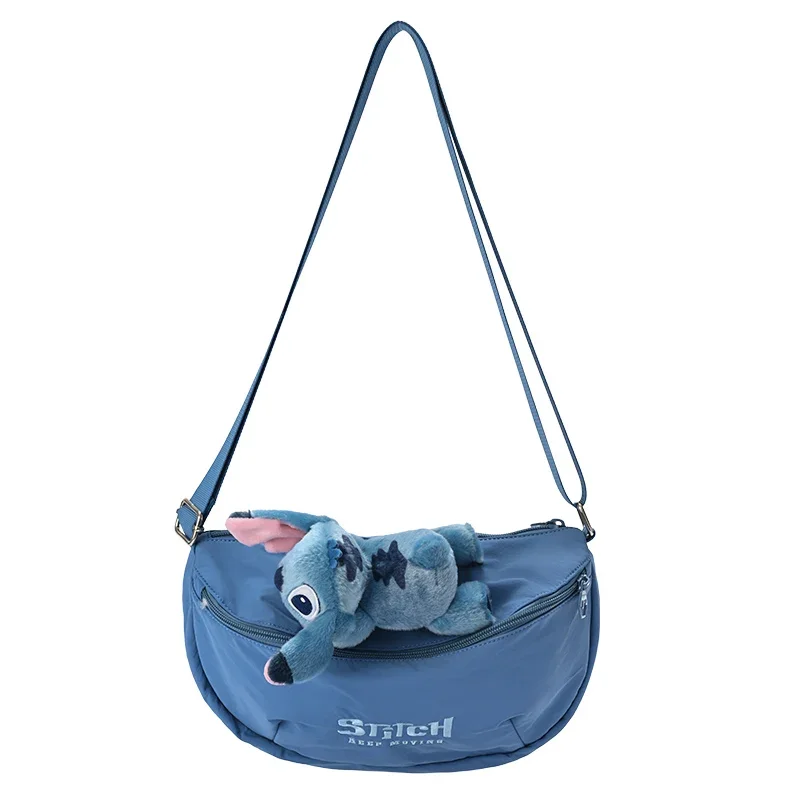 Potdemiel Anime Karakter Pluche Crossbody Tas Disney Stitch Verstelbare Schoudertas voor School Trendy Dagelijkse Outfit Cadeau voor kinderen