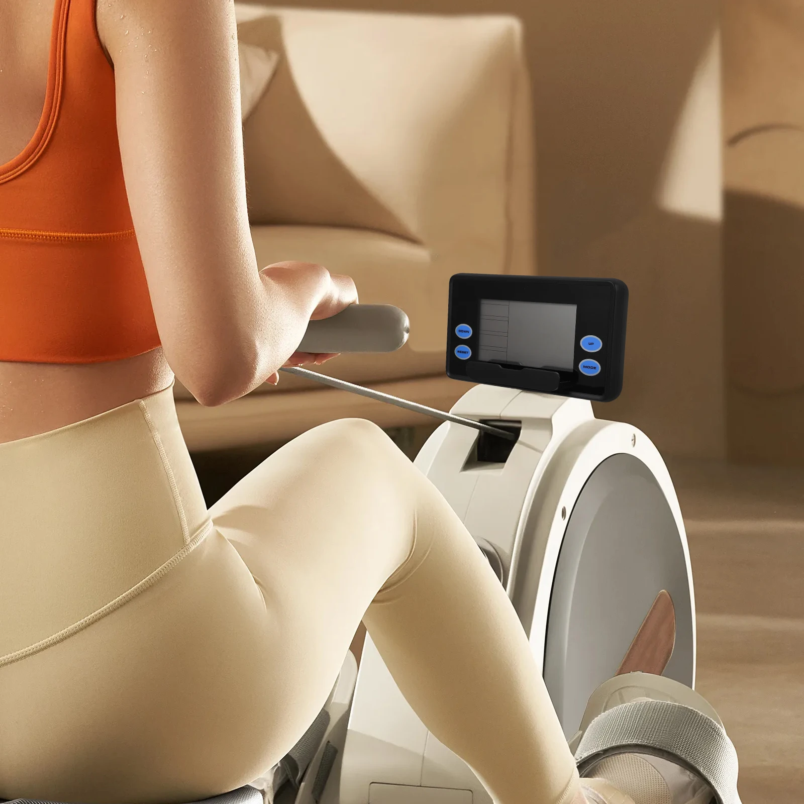

Rowing Machine Accessories Exercise Counter Device Fitness Equipment Monitor Bike Speed Digital Timer Switch Lcd Display