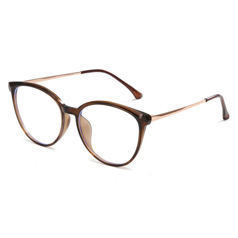 Artistic Business Semi-Rickity TR90 Frame Glasses Fashionable Cat-eye Style Near-Sighted -0.5 -0.75 -1.0 -1.5 -2.0 To -6.0