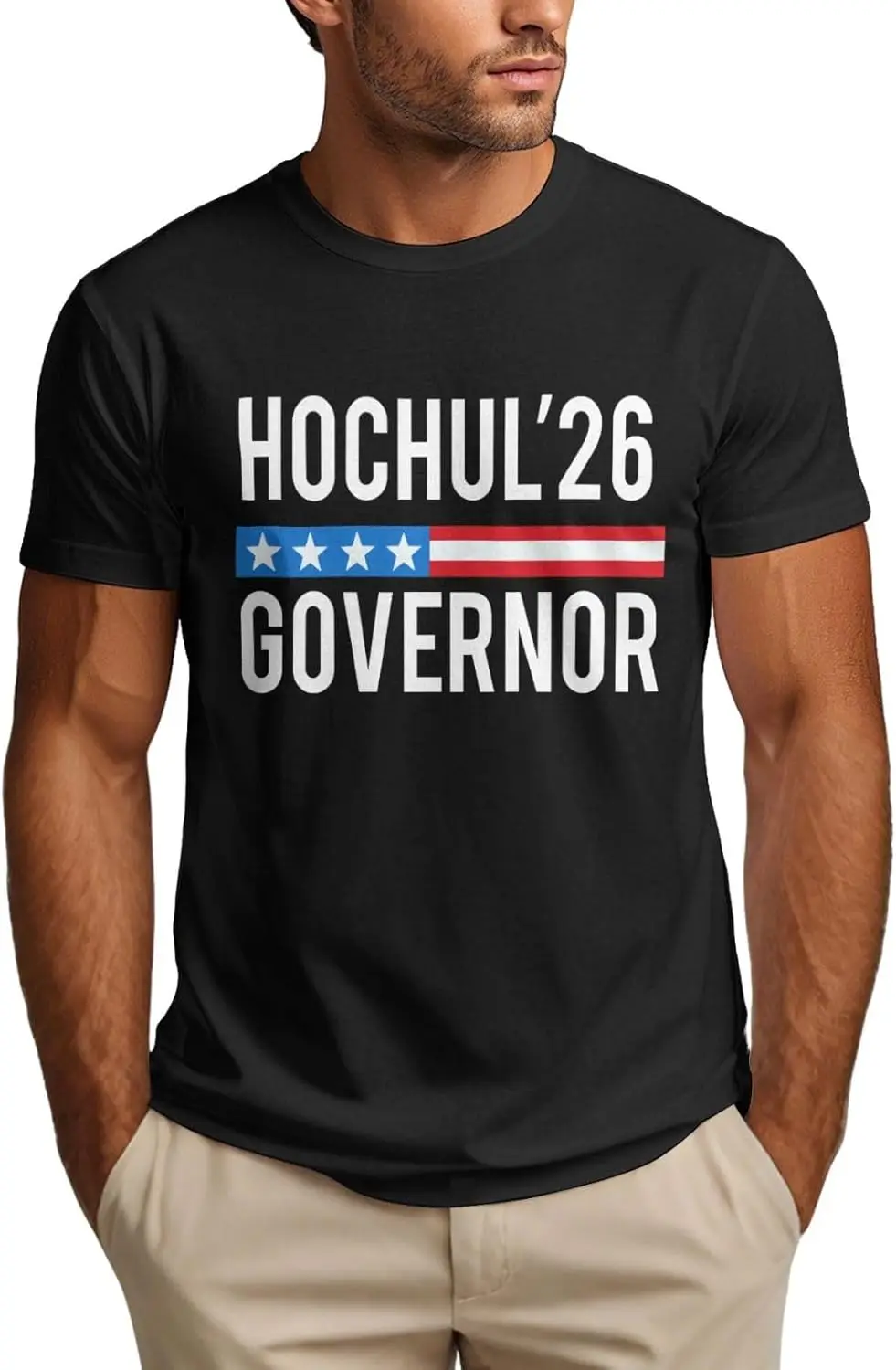 

Kathy Hochul 2026 Shirt Hochul for New-York Governor Democrats Vote Mens T-Shirt