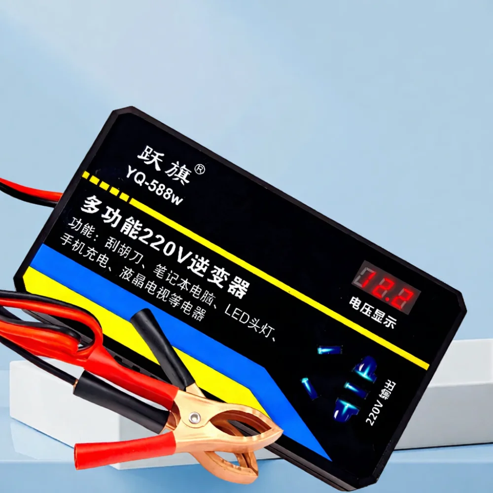 Portable Power Inverter 12V 24V To 220V Voltage Transformer Car Truck Auto Electronics Charger Adapter With USB Output Socket