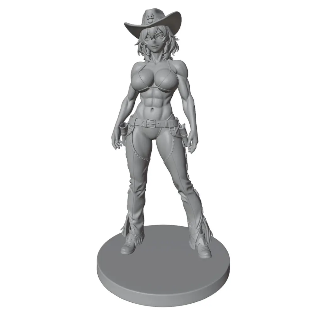 1/24 Room Decoration Anime Character Statue GK Miniature 3D Printed Gray Model Figurine DIY Doll Model Unassembled And Unpainted