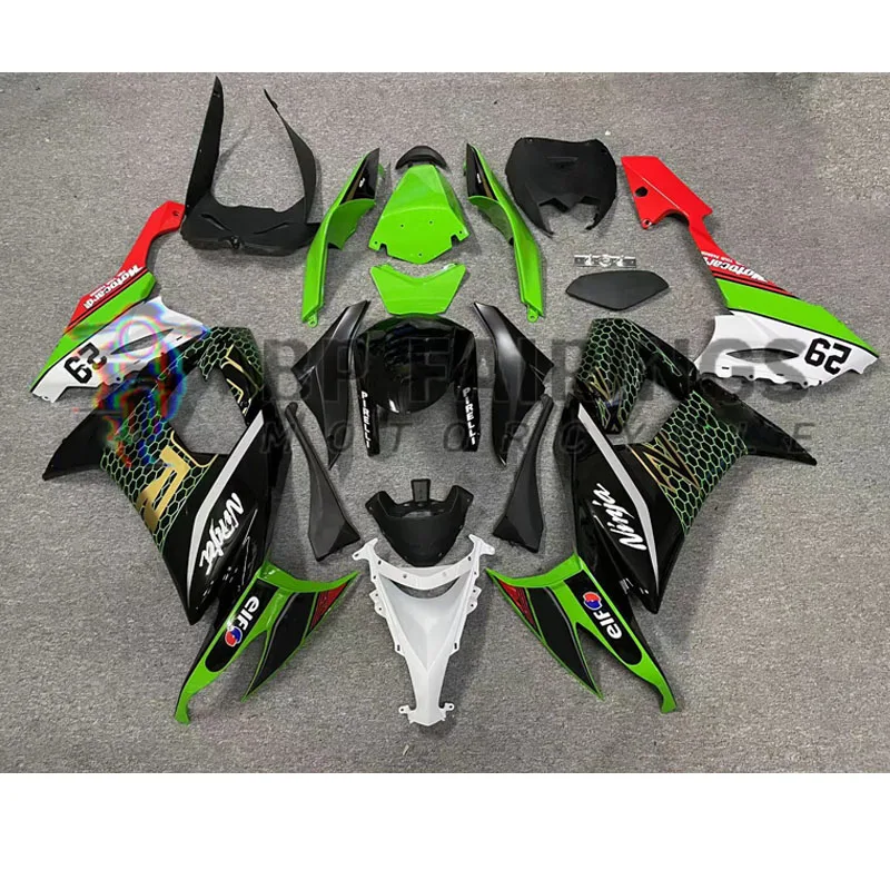 For Kawasaki Ninja ZX10R 08 09 10  fairing kit free custom fairings 2008 2009 2010 ZX-10R set Green Black