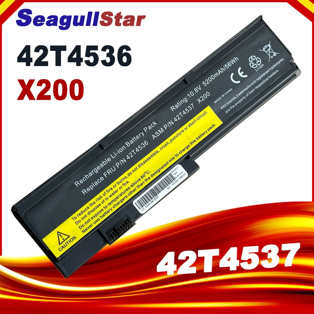 

Laptop Battery For LENOVO ThinkPad X200 X200s X201 X201i X201s 42T4534 42T4536 42T4538 42T4647 42T4648 42T4834 42T4835 43R9253
