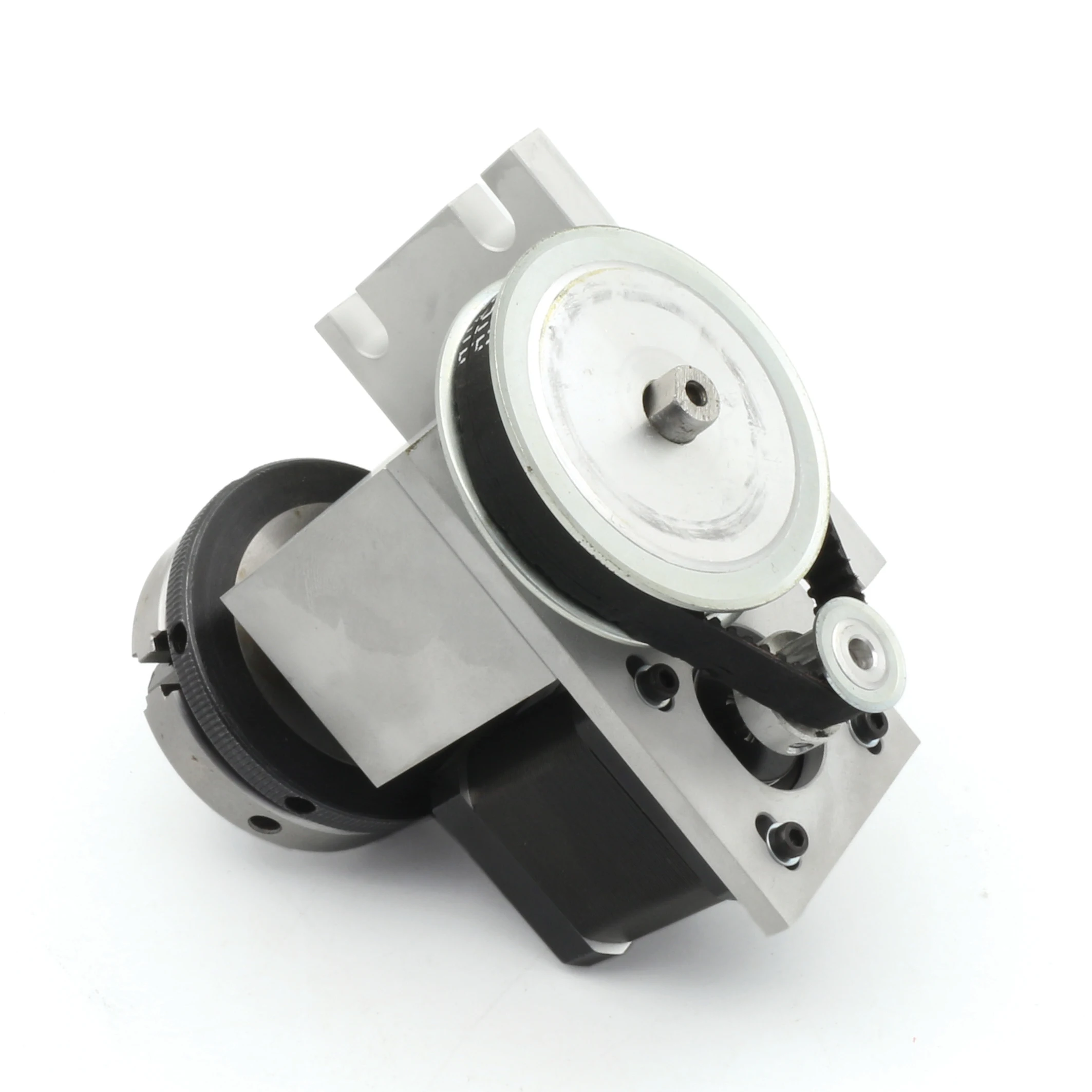 Rotary Fourth 4th Axis Dividing Head Rotation Axis 4:1 K11-65mm/K12-65mm & 54mm Movable Tailstock For Router Milling Machine