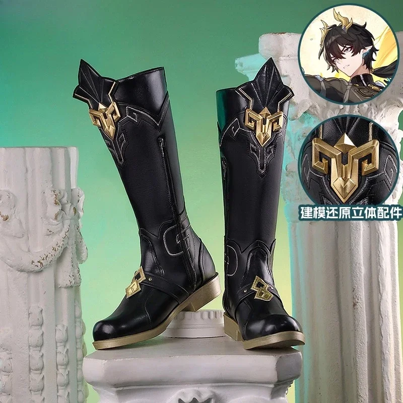 Chaussures de Cosplay Honkai: Star Rail DanHeng, jeu de rôle adapté aux accessoires de bottes de noël d'halloween, 2025