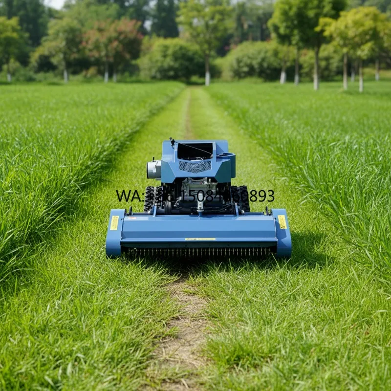 Commercial Grade Wireless Remote Control Lawn Mower, High-Efficiency Lawn Mower Robot, Suitable for  Courses and Parks
