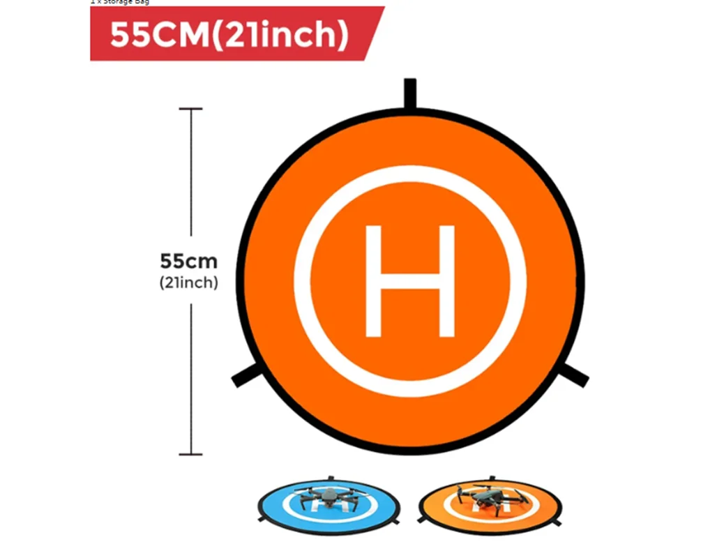 Foldable Landing Pad Orange Blue Double-Sided Parking Apron Apron Pad Drone Quadcopters Accessories Universal 55cm