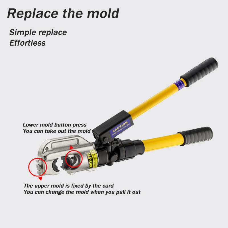 Hydraulic Hand Crimper Tool Hydraulic Crimping Plier Range 16-400m㎡ Pressure11T Manual terminal clamping C-H-type wire clip tong