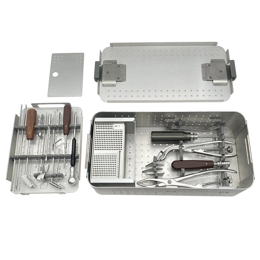 Orthopedic 2.7 Osteotomy Locking Plate Instrument Set Autoclave able Reuseable small fragment locking plate set