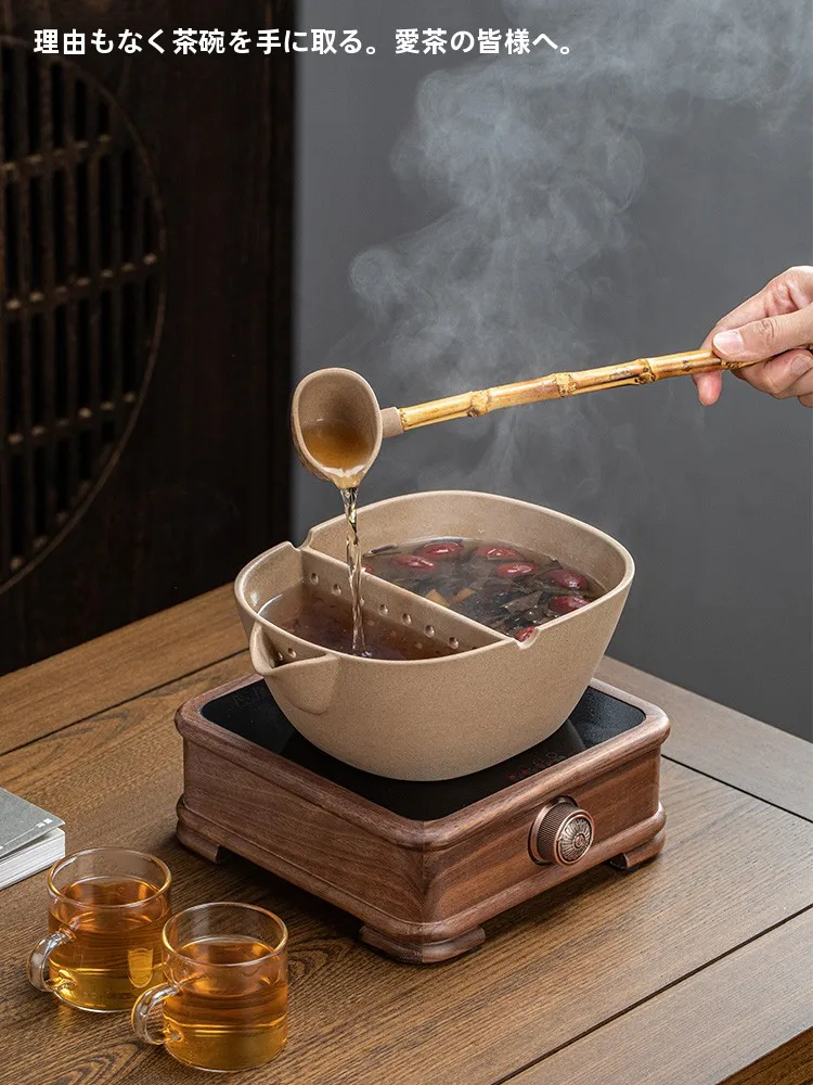 

Retro Ceramic Tea Set Traditional Method White Tea Brewing Bowl Ceramic Stove Tea Pot Kit Handmade Chinese Cuisine