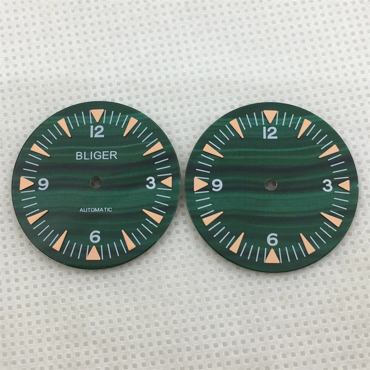 Циферблат NH35, 32 мм, зеленый глянцевый, C3, зеленый, светящийся, подходит для механизма NH35A NH36