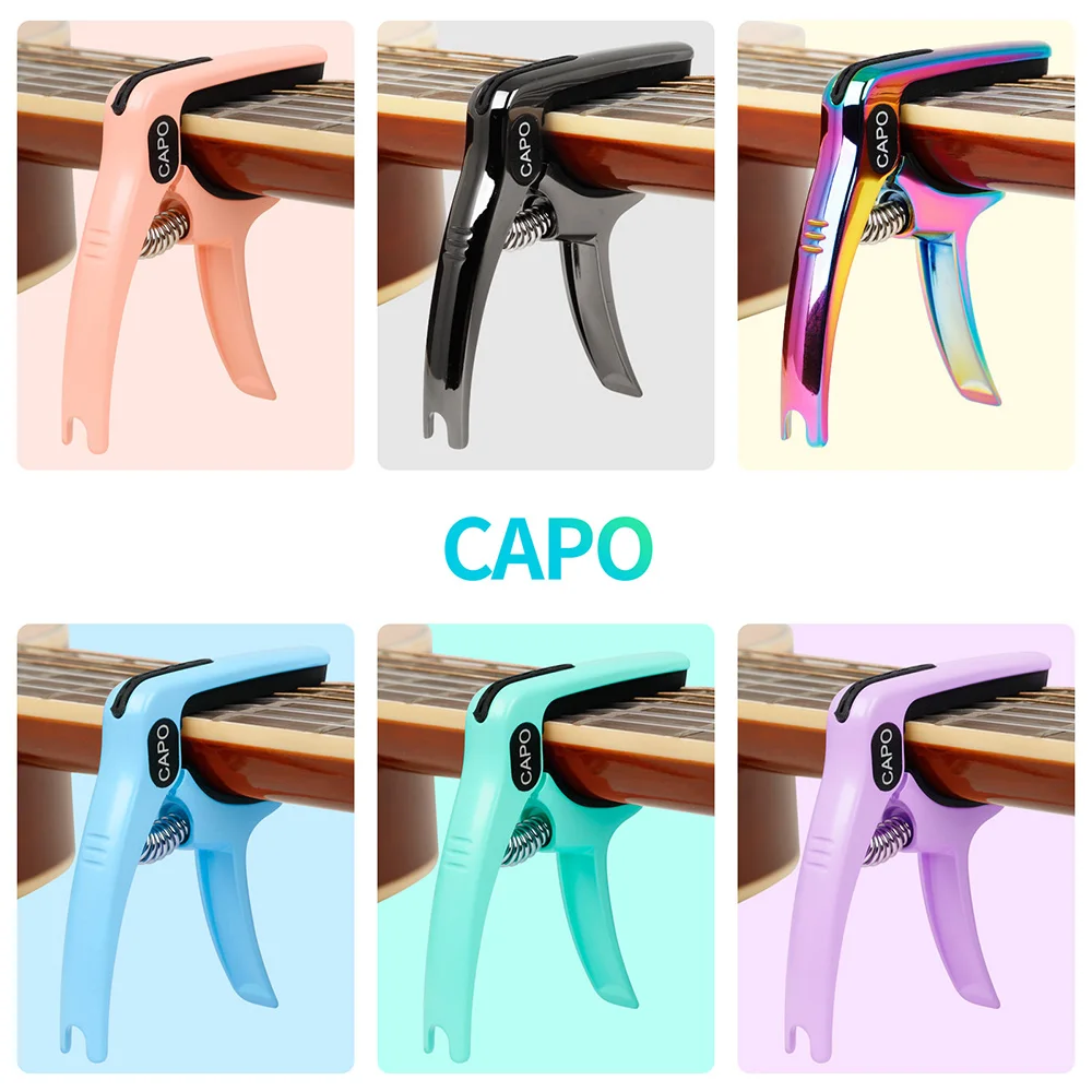 Universal Guitar Capo Quick Change Clamp Key High Quality Universal Capo for Acoustic Classic Electric Guitar Parts Accessories