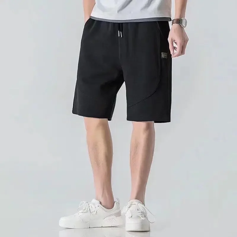 

Men's Casual Drawstring Shorts Summer Thin Loose Fit Athletic Knee Length Shorts American Streetwear