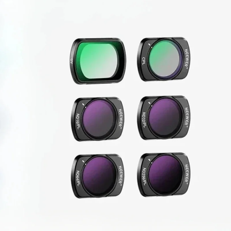 dji-osmo-pocket-3用交換用er磁気nd-cplフィルターセット、6個入りuv-cpl-nd16-pl-nd32-pl-nd64-pl-nd256-pl偏光フィルター